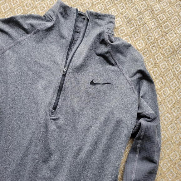 Nike Long Sleeve Henley 1/4 zip Color Block Sleeves DriFit Size Large - Picture 4 of 7